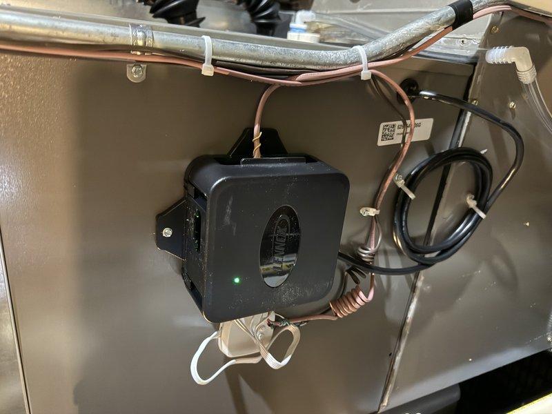 Completed full HVAC system replacement including installation of EL15KC1 2-ton air conditioning unit and 24B-71 cased evaporator coil. Replaced 30-foot refrigerant line set with new copper lines and installed new equipment pad for outdoor condenser placement. Verified electrical connections at existing Cutler Hammer breaker panel in garage, confirmed proper circuit protection for new equipment, and established all refrigerant connections. System tested and verified operational with proper airflow and cooling performance upon completion.