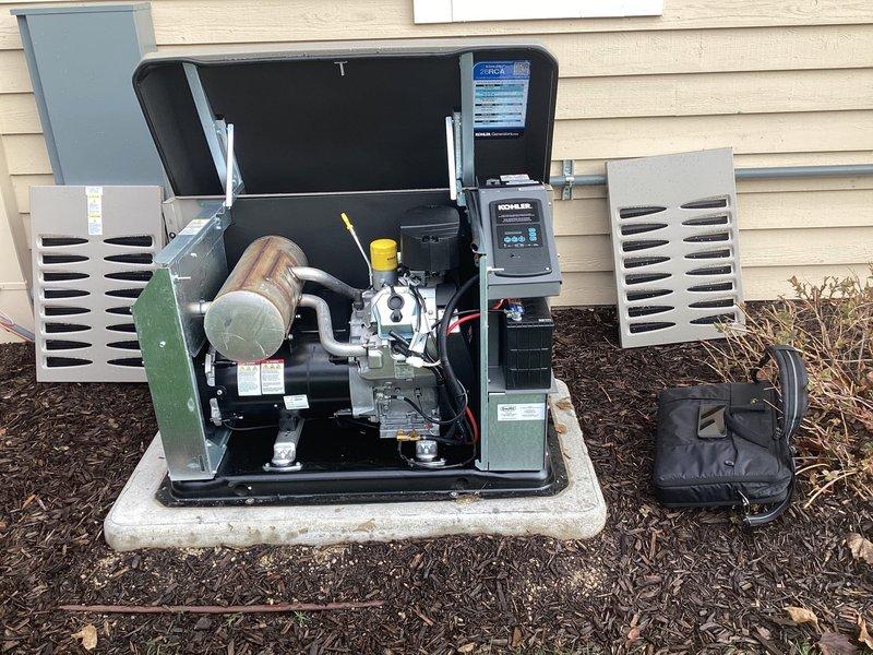Responded to no-power emergency call for standby generator that failed to start during utility outage. Upon arrival, diagnosed unit in overcrank fault condition, preventing automatic transfer switch engagement. Successfully reset generator control system and restored unit to operational status, verifying proper startup sequence and transfer switch functionality for customer.