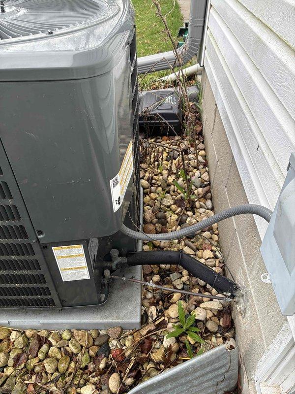 Completed comprehensive air conditioning tune-up and resolved thermostat wiring issue that was preventing system operation. Corrected improper wire connections at thermostat terminals, restoring full functionality to the outdoor condenser unit. System tested and confirmed operational following repairs.