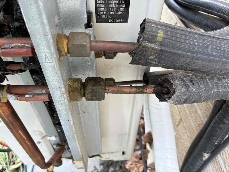 Responded to no cooling complaint on mini split system displaying U0 safety mode error code. Upon inspection, diagnosed system as low on refrigerant charge. Added refrigerant to manufacturer specifications and restored proper cooling operation. Observed dust accumulation on air filters during interior unit inspection. Discussed maintenance options with customer to prevent future issues and optimize system performance.