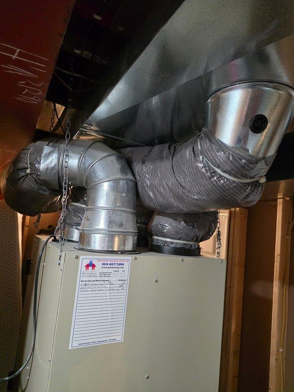 Completed maintenance agreement service on one air conditioning system and one mini split unit. Inspected HRV system that was producing buzzing noise and had been shut off by occupant; assessed unit and ductwork configuration in mechanical space. Replaced 20x25x4 air filter and performed standard preventive maintenance checks on all equipment per agreement terms.