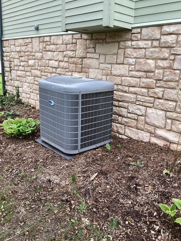 Completed annual AC clean and check under prepaid maintenance plan. Identified and replaced failed capacitor on outdoor condensing unit. Capacitor covered under warranty; labor charges applied per warranty terms. Installed 20x25x4 filter and verified system operation upon completion.