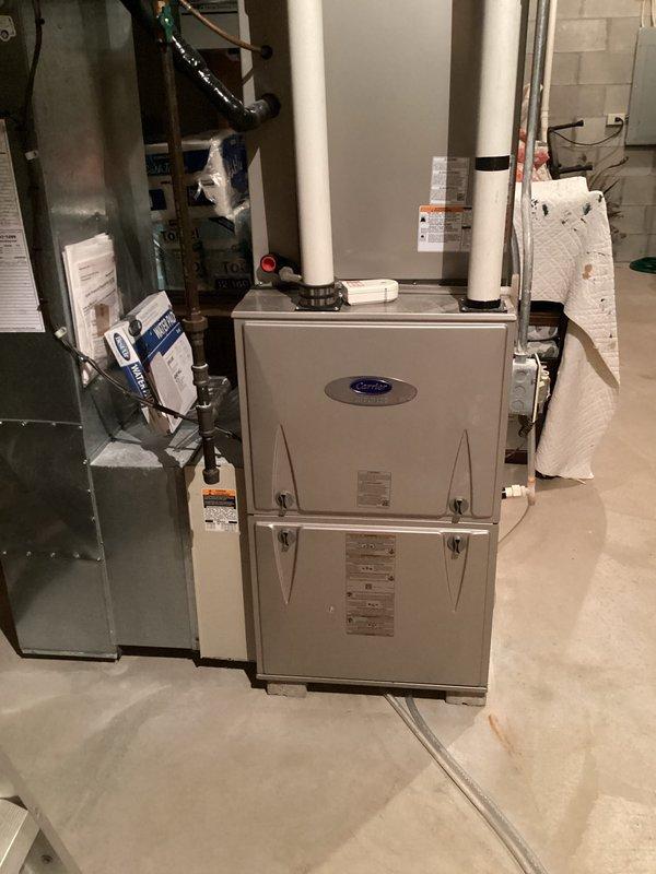 Completed annual AC clean and check under prepaid maintenance plan. Identified and replaced failed capacitor on outdoor condensing unit. Capacitor covered under warranty; labor charges applied per warranty terms. Installed 20x25x4 filter and verified system operation upon completion.