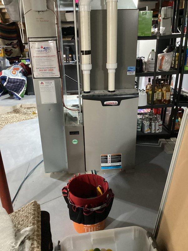 Completed prepaid air conditioning maintenance service including comprehensive clean and check of system. Replaced 20x25x4 air filter, inspected Lennox furnace and indoor air handler unit, verified proper operation of outdoor condensing unit, and confirmed all refrigerant lines, electrical connections, and drainage systems functioning correctly. System operating within normal parameters with no deficiencies noted.