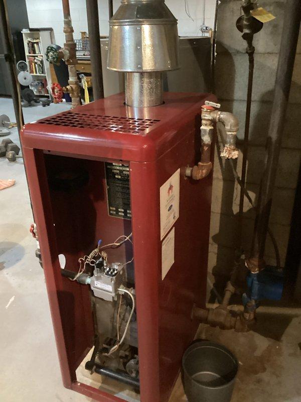 Completed comprehensive boiler tune-up and safety inspection on 50+ year-old heating system. All components tested and confirmed safe for operation, though the advanced age of the equipment warrants consideration for future replacement due to multiple wear indicators observed during service.