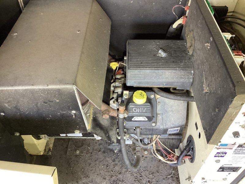 Performed diagnostic evaluation on non-operational Kohler standby generator that had been out of service for six years. Upon inspection, found unit was missing battery and had sustained extensive damage from rodent infestation throughout electrical components and wiring harnesses. Assessed internal engine components, control panel, and transfer switch assembly, documenting compromised condition with photographic evidence. Due to severity of rodent damage to critical electrical systems, extended period of non-operation, and cumulative repair requirements, recommended complete generator replacement as most practical solution moving forward.