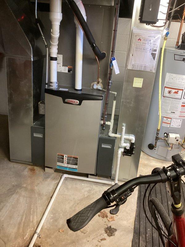 Completed preventive maintenance inspection on two Lennox air conditioning systems as part of annual agreement renewal. Performed clean and check procedures on both outdoor condenser units and indoor air handling equipment. Replaced three 16x25x4 air filters. Conducted comprehensive system evaluation including electrical connections, refrigerant levels, condensate drainage, and operational performance testing. Both systems found to be operating within manufacturer specifications with no deficiencies noted or repairs required at this time.
