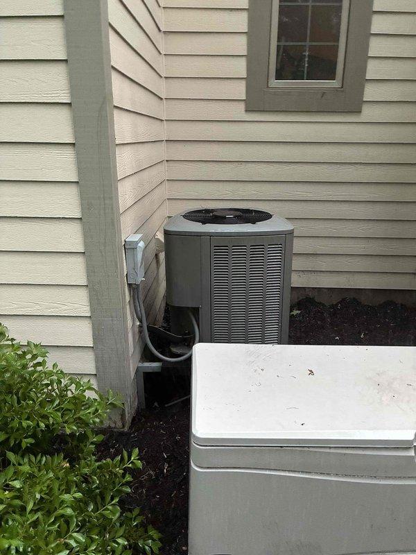 Responded to no cooling complaint on residential HVAC system. Upon arrival, inspected both indoor air handler unit located in basement mechanical room and outdoor condensing unit. System evaluation revealed lack of cooling performance. Performed diagnostic testing on electrical components, refrigerant system, and mechanical operation of both indoor and outdoor units to identify root cause of cooling failure and restore proper system function.