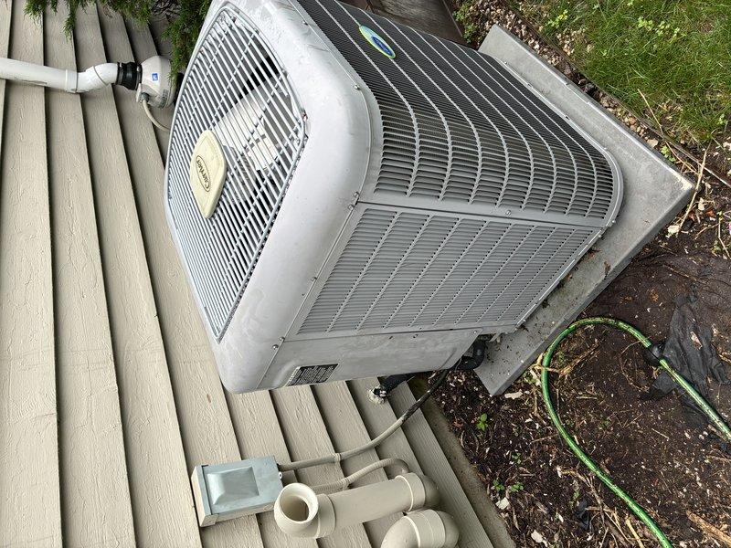 Responded to no cool complaint on Carrier Infinity system over 10 years old. Diagnosed multiple communication faults between outdoor condenser unit and indoor furnace that prevented system operation. Due to age of equipment and extent of communication system failures, recommended complete system replacement as no warranty coverage applies.