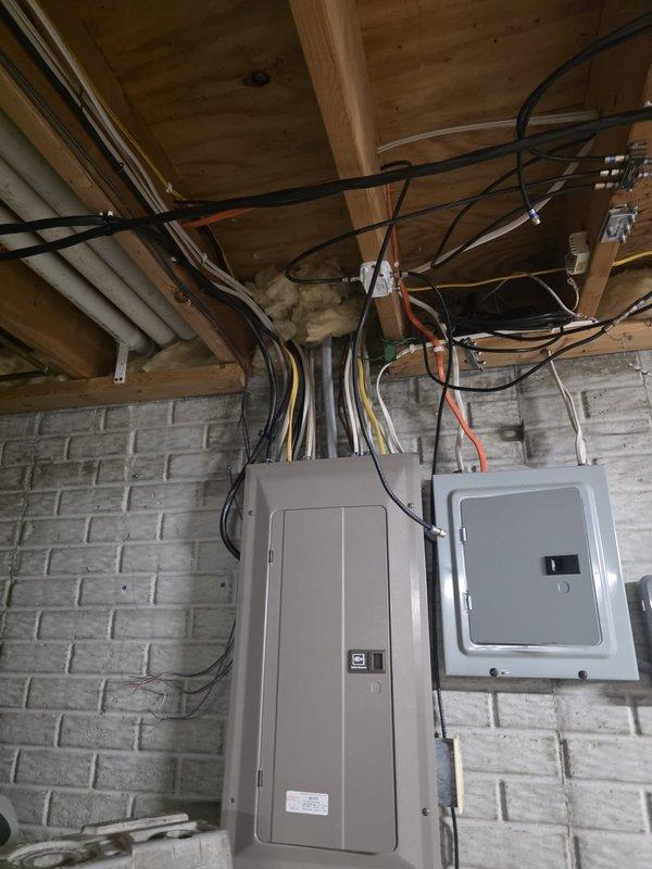 Installed dedicated electrical circuit for new hot tub installation in preparation for equipment delivery. Ran appropriate gauge wiring from main electrical panel through basement ceiling joists to exterior location, mounted disconnect box, and completed all connections per manufacturer specifications and local electrical code requirements.