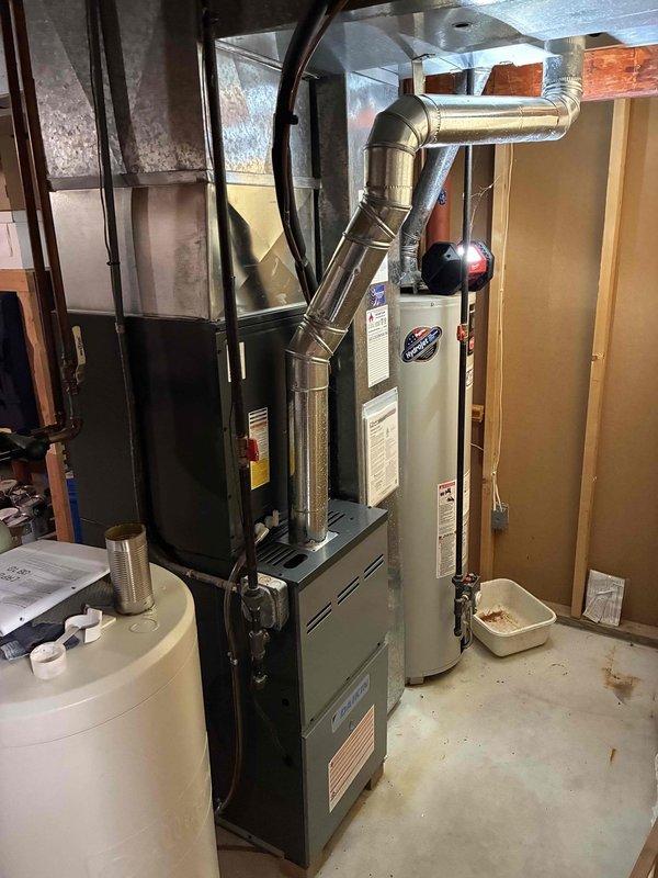 Completed comprehensive furnace tune-up and seasonal maintenance inspection on residential gas heating system. All components tested and inspected, including heat exchanger, burner assembly, blower motor, and gas connections. System operating within normal parameters with no deficiencies noted.