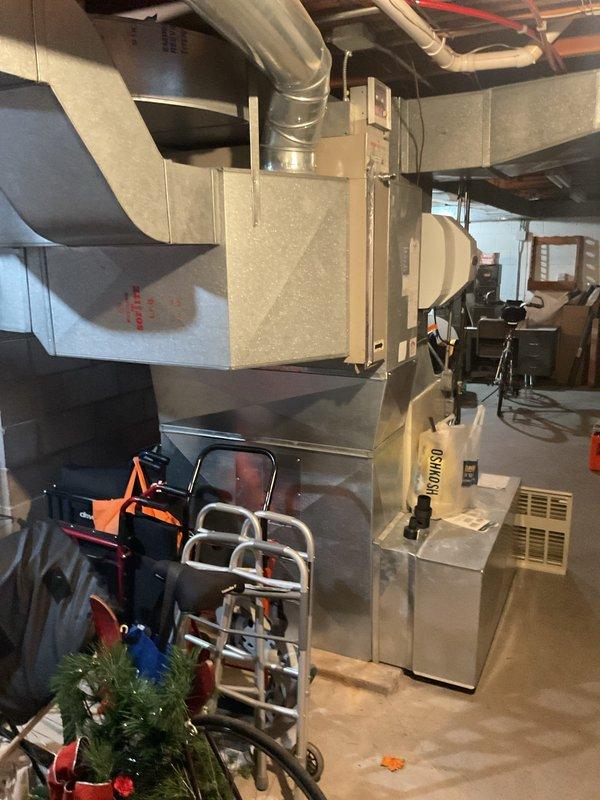 Responded to a no-heat call on two approximately 30-year-old gas furnaces in the basement serving the residence, and performed a diagnostic evaluation of both units, including inspection of the burner assembly, blower/inducer components, and control wiring. Both units were found to be non-operational and at the end of their service life, so a recommendation for replacement was documented and the account was forwarded to sales for a quote on new high-efficiency equipment.