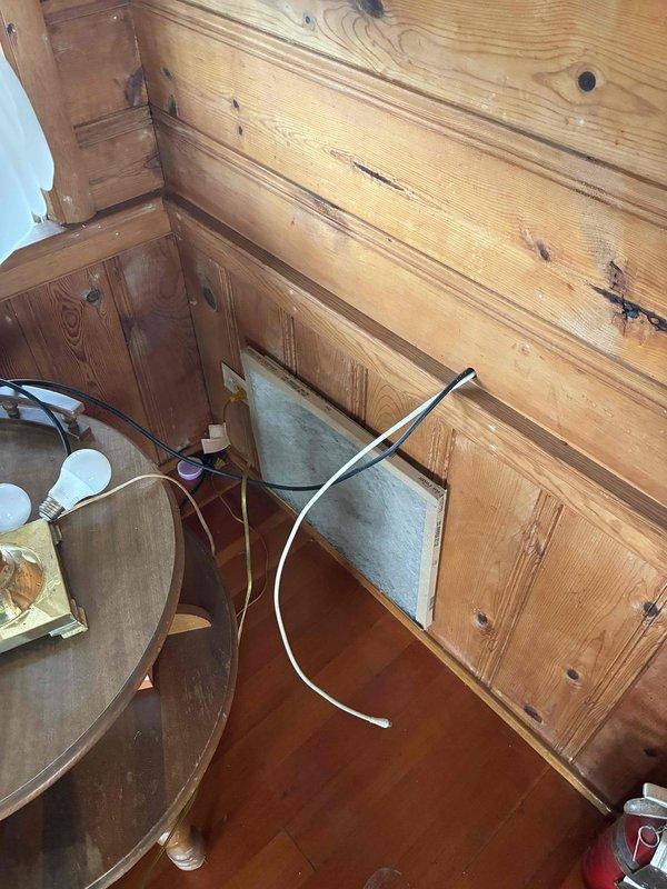 Responded to a no-heat call at a Plus 90 condensing gas furnace and inspected the unit, including the condensate drain, PVC venting, and associated piping, for the reported water leak inside the equipment closet. Found a heavily soiled return air filter restricting airflow and replaced it, and cleared and secured the condensate drain components to correct the leak and restore normal heating operation.