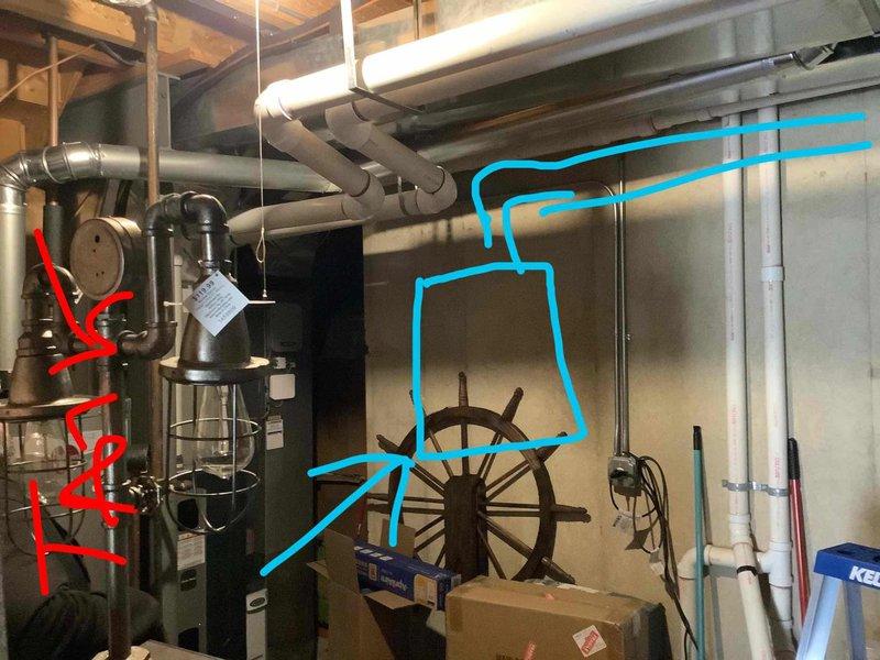 Conducted comprehensive inspection of existing Rheem tank water heater system in unfinished basement for potential replacement with tankless unit. Evaluated current plumbing configuration, gas line sizing, venting requirements, and available wall space for mounting. Documented existing HVAC integration points and identified necessary modifications to accommodate tankless conversion, including potential upgrades to water and gas lines. Estimate provided to client who is comparing options with another vendor.