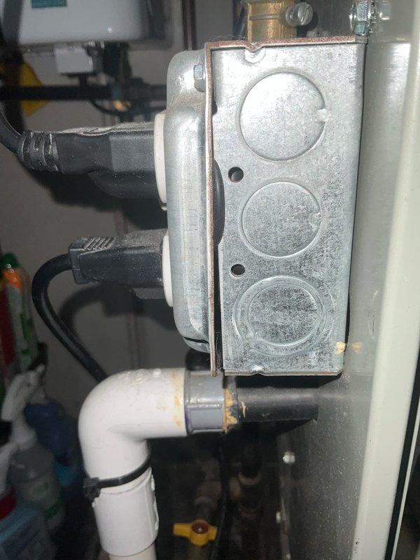 Performed a non-member maintenance furnace tune-up on a 13+ year old system. Inspected electrical connections at junction box and verified proper wiring integrity. Examined and cleaned blower motor assembly, checking all colored wire connections (green, yellow, red, blue, and white) for secure attachment and inspected fan blades for optimal operation.