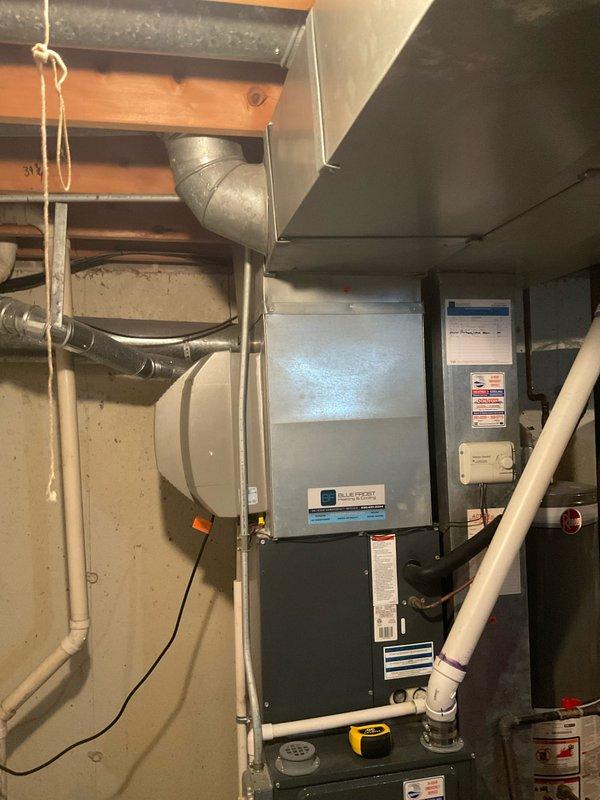 Performed comprehensive evaluation of aging residential HVAC system (13+ years old) exhibiting both heating and cooling issues. Inspection of the Alliant furnace unit, associated ductwork, and connections revealed system is approaching end of service life. Recommended full system replacement to restore optimal performance and efficiency.