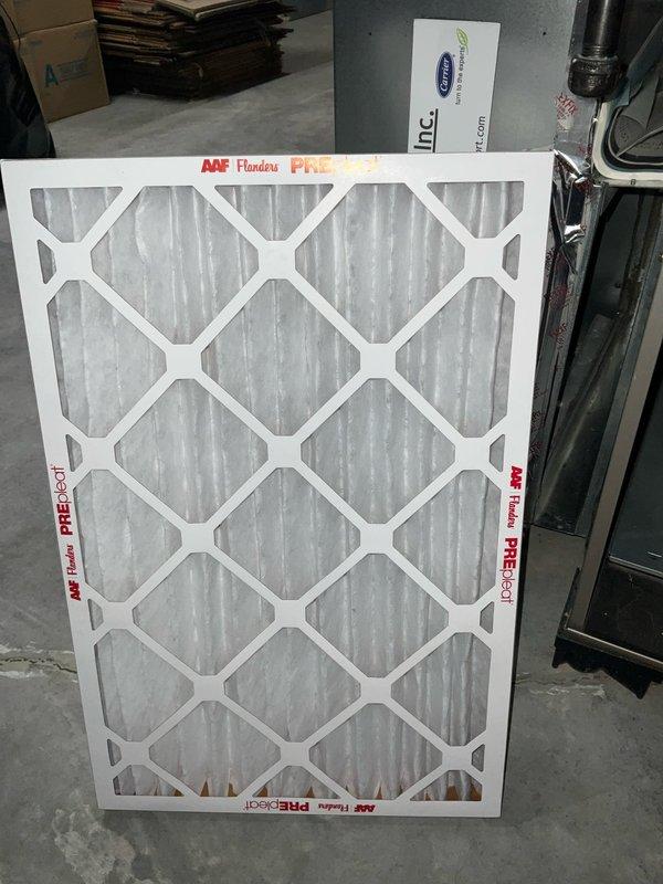 Performed a standard maintenance furnace tune-up on a 6-year-old system. Inspected the existing AAF Flanders PREpleat air filter and replaced as part of routine maintenance. System was properly serviced and is operating within normal parameters. Customer was advised of 30-minute arrival window as requested.