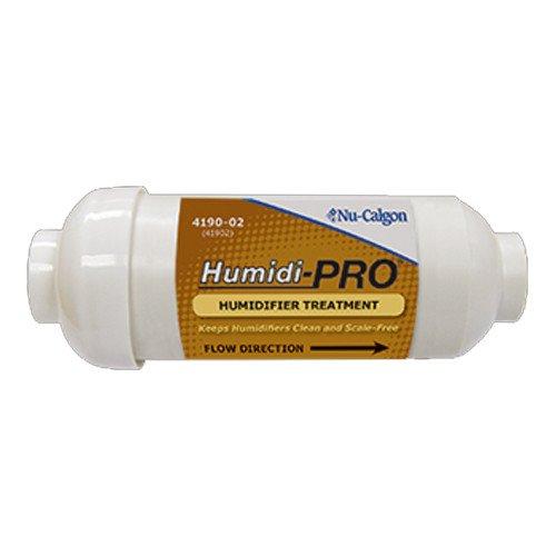 Successfully replaced three in-line Humidi-PRO water filter cartridges in the humidifier system to prevent scale buildup and maintain optimal operation. New cartridges were staged at headquarters prior to installation, with proper flow direction verified during installation.