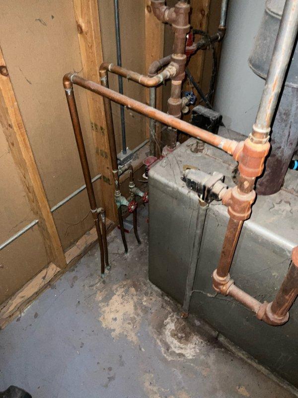 Responded to no-heat call for residential boiler system. Upon inspection, discovered circulation pump failure causing lack of heat distribution throughout home. Replaced faulty pump, purged air from system, and verified proper operation with all zones reaching desired temperature.