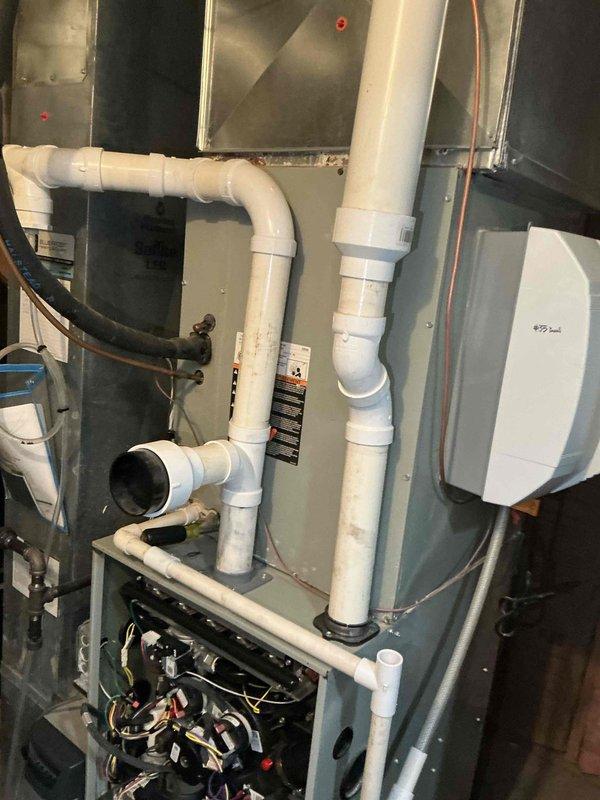 Successfully installed Trane A/C unit (model 5TTR5048) with matching coil (5PXCC009), including system flush and line verification. Reinstalled existing thermostat and confirmed proper operation of the complete system. Installed Square D 45A2P disconnect for equipment protection and code compliance.