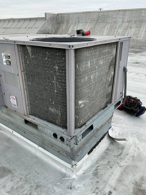 Completed comprehensive BFMA tune-up service on two commercial rooftop units aged 15 and 12 years. Performed full system inspection, tested all electrical components and controls, verified refrigerant levels and pressures, cleaned condenser coils, checked all mechanical connections, and ensured both RTUs were operating within manufacturer specifications. All access panels were secured and units left in proper working condition.