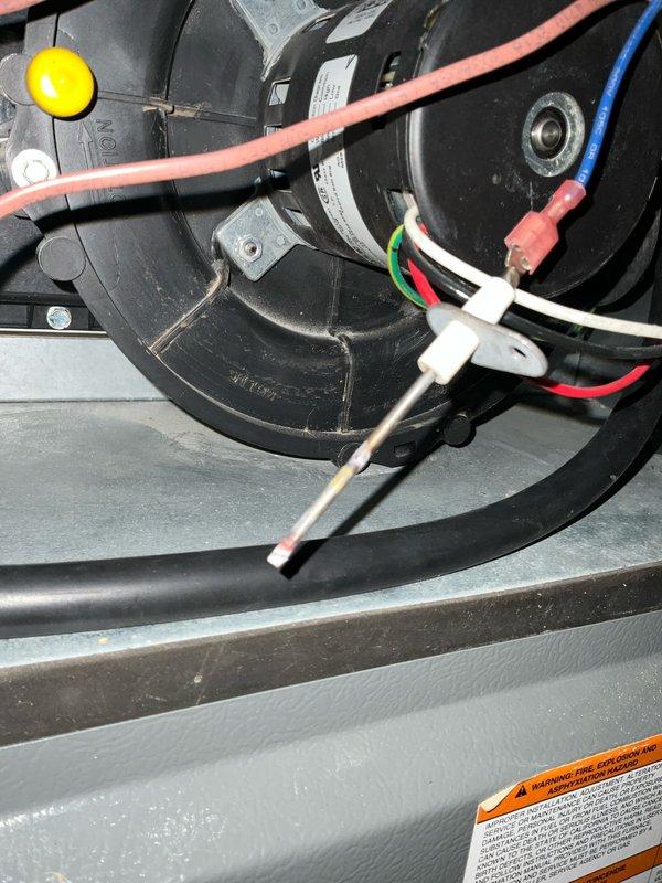 Completed comprehensive BFMA tune-up service including furnace maintenance, humidifier inspection and servicing, and semi-annual filter replacement with 16x25x5 filter. Inspected blower motor assembly, verified all electrical connections and wiring configurations, and examined ductwork system including supply plenum and flexible duct connections. All HVAC components including Aprilaire humidifier found operating within normal parameters with no issues identified.