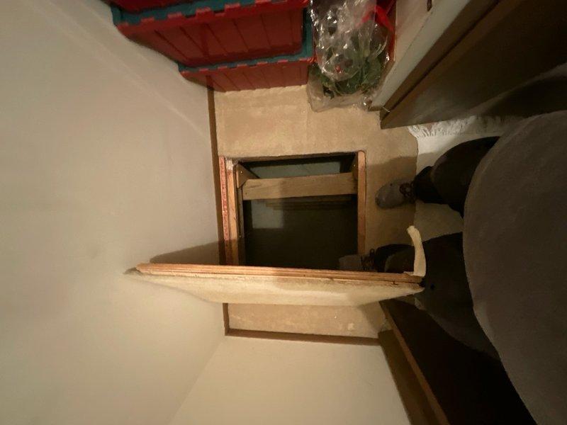 Responded to service call for non-functioning exterior water spigot where one of two spigots was not flowing. Accessed crawl space/attic area to locate and inspect supply line routing through insulation and structural framing. Identified issue with water supply to affected fixture, performed necessary repairs to restore proper water flow to the inoperative spigot, and verified system operation upon completion.