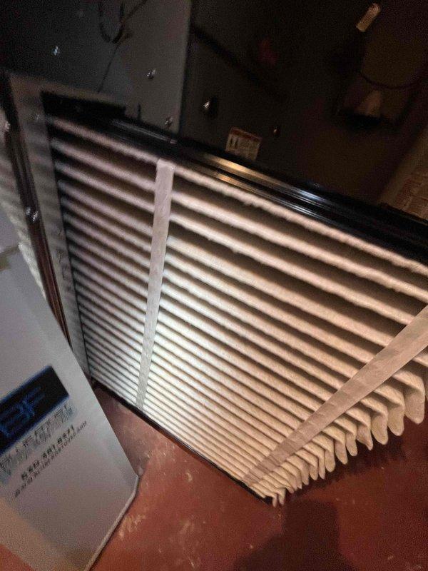 Completed comprehensive furnace tune-up on residential heating system over 2 years old. Performed full system inspection, cleaned and adjusted burner assembly, checked all safety controls and limit switches, tested ignition system operation, verified proper gas pressure and combustion efficiency, inspected heat exchanger for cracks or damage, lubricated blower motor bearings, and confirmed proper airflow throughout the system. Inspected and documented condition of air filter, which appeared clean with minimal debris accumulation. Evaluated overall HVAC system including ductwork connections and verified proper venting. All components tested within manufacturer specifications, system operating safely and efficiently with no immediate repairs required.