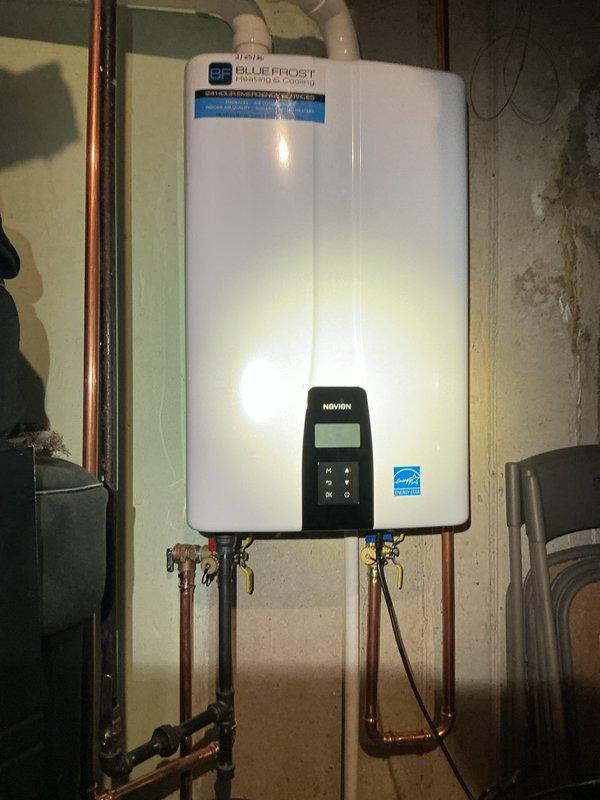 Completed comprehensive furnace tune-up on a 7+ year old heating system. Performed standard maintenance procedures including inspection of the evaporator coil and air filter assembly, which showed dust accumulation and discoloration requiring attention. All mechanical components, ductwork connections, and system controls were inspected and verified for proper operation to ensure optimal heating performance for the upcoming season.