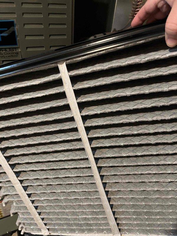 Completed comprehensive BFMA tune-up service on residential split-system air conditioning unit. Performed full system inspection of outdoor condensing unit, checked refrigerant levels, cleaned condenser coils, and verified proper electrical connections. Inspected and evaluated air filtration system at indoor air handler, noting dust accumulation on pleated filters consistent with normal operation since last service interval.