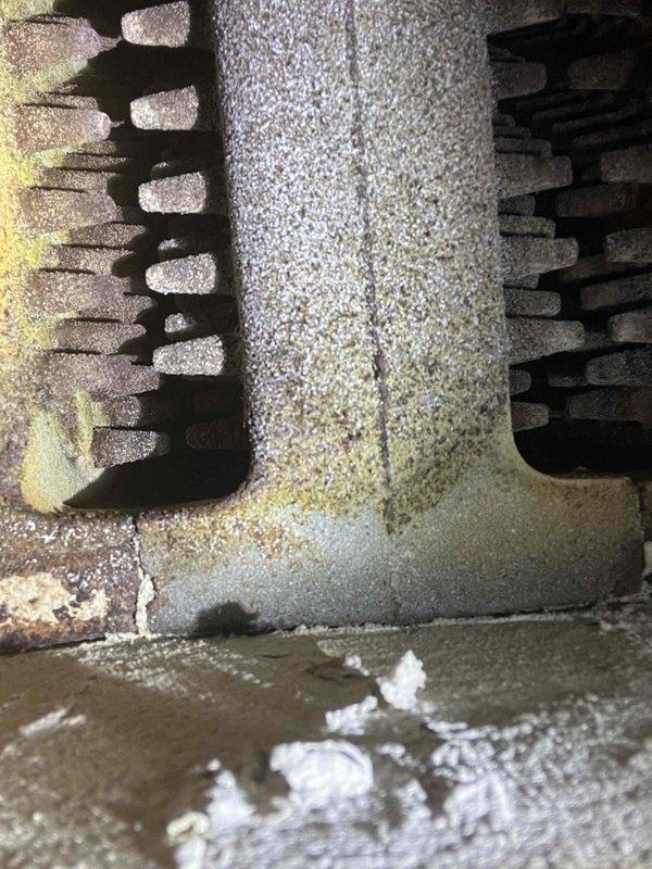 Completed comprehensive BFMA tune-up service on dual heating system consisting of 6-year-old heat pump and 27-year-old boiler. Inspected and tested Honeywell pressure control switch on boiler system, verifying proper cut-in pressure settings and electrical connections. Performed preventive maintenance on heat pump evaporator coils, noting standing water in drain pan and some fin discoloration indicating normal operational wear. Verified all safety controls, tested system operations, and confirmed both heating units functioning within manufacturer specifications.