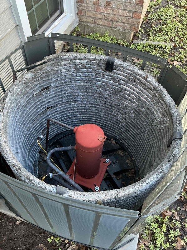 Completed comprehensive BFMA tune-up service on an 11-year-old residential air conditioning system. Performed full system inspection including electrical disconnect verification, compressor operation assessment, refrigerant line inspection, and exterior unit evaluation. All components found operating within normal parameters with unit showing typical wear for age; system left in proper working condition for continued seasonal operation.