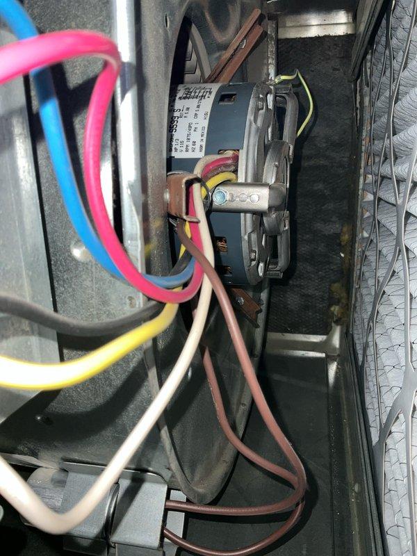 Completed comprehensive BFMA tune-up on 14-year-old HVAC system including full AC inspection and performance evaluation. Inspected blower motor assembly, electrical connections, and evaporator coil; verified proper operation of all components. Addressed thermostat wiring concern at outdoor condenser unit by consolidating piecemeal wiring into single continuous run for improved reliability and code compliance.