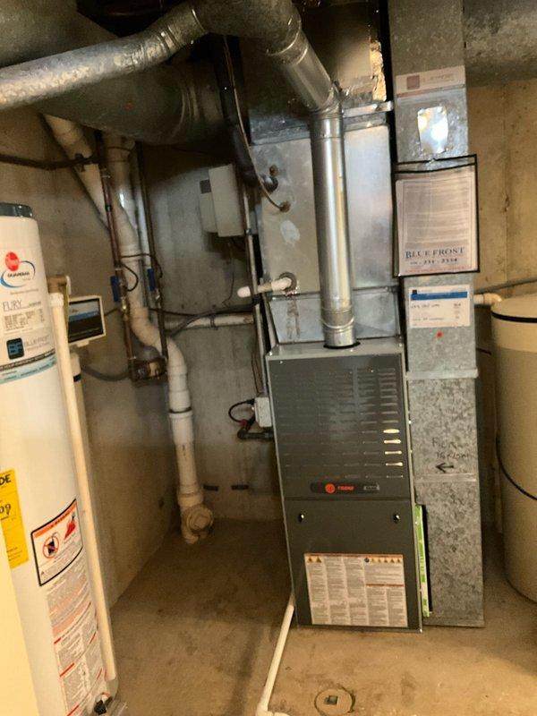 Completed comprehensive BFMA tune-up on 14-year-old HVAC system including full AC inspection and performance evaluation. Inspected blower motor assembly, electrical connections, and evaporator coil; verified proper operation of all components. Addressed thermostat wiring concern at outdoor condenser unit by consolidating piecemeal wiring into single continuous run for improved reliability and code compliance.