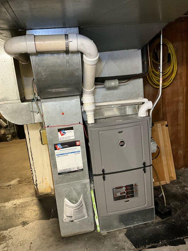 Completed comprehensive BFMA tune-up service on three commercial air conditioning units at a pastry facility with equipment ages of 14, 20, and 24 years. Performed preventive maintenance procedures including inspection of electrical components, contactors, and control systems; verified proper operation of iBoost components; checked all wiring connections and terminals for secure mounting; inspected condensate drainage systems and PVC routing; evaluated ductwork connections; and tested system performance on all three units. Coordinated service during facility operating hours between 9am-3pm while maintaining minimal disruption to ongoing pastry production operations.