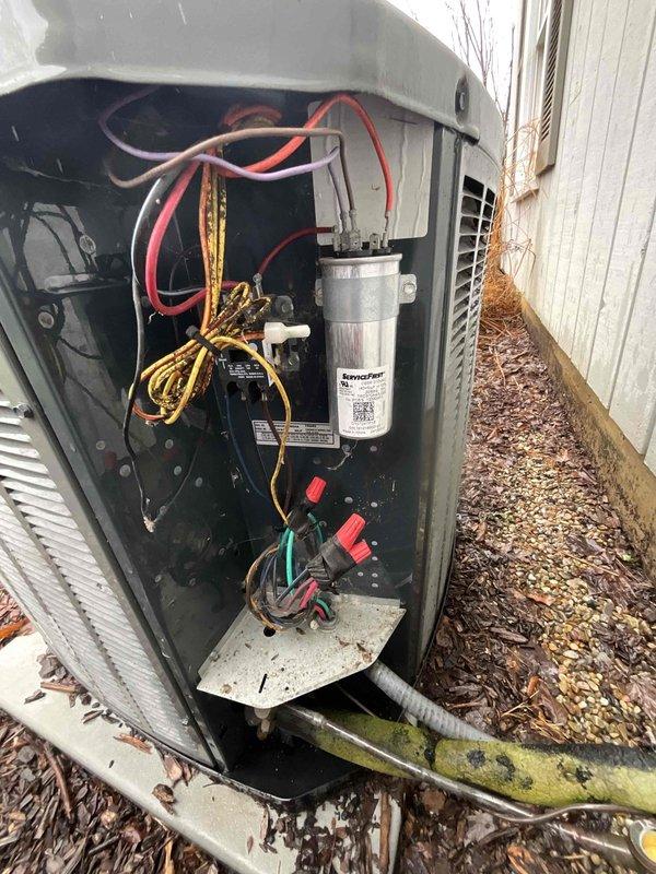 Completed comprehensive BFMA tune-up service on two residential AC units aged 4 and 9 years. Performed thorough inspection of outdoor condenser units, including examination of electrical components, capacitors, contactors, and wiring connections. Verified proper operation of both systems, checked refrigerant levels, cleaned condenser coils, and confirmed all safety controls functioning correctly.