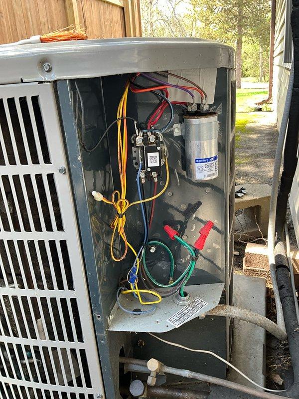 Completed comprehensive tune-up maintenance on two residential air conditioning systems aged 5 and 8 years. Performed full system diagnostics including electrical component testing, capacitor inspection, contactor evaluation, and refrigerant pressure measurements using manifold gauges. All equipment operating within normal parameters upon completion of preventive maintenance service.