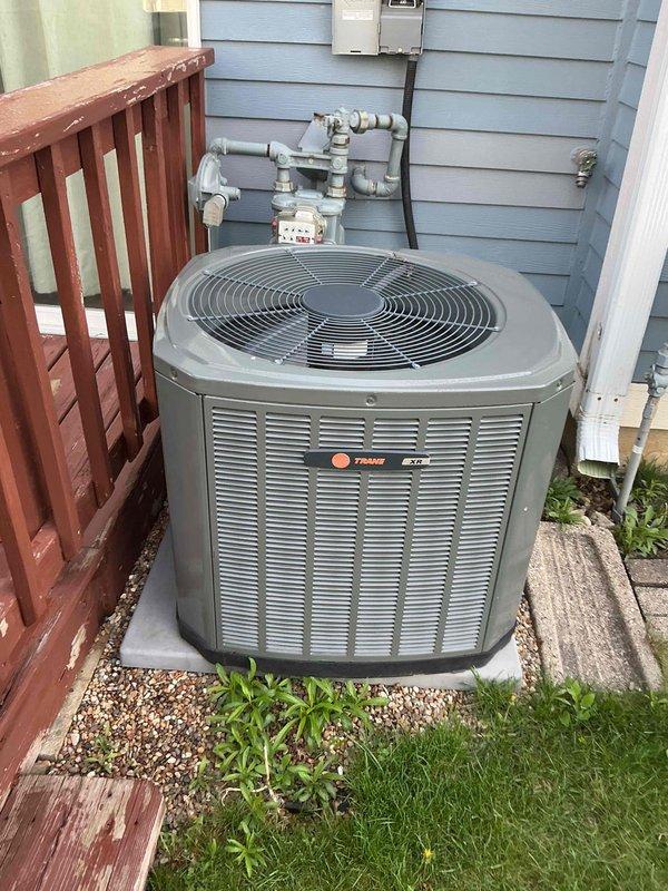 Completed comprehensive BFMA tune-up service on 8+ year old Trane air conditioning system. Performed thorough inspection of outdoor condenser unit and indoor evaporator coil assembly, verified proper operation of all components, checked refrigerant levels, cleaned coil surfaces, and inspected electrical connections and condensate drainage system. Unit tested and operating within normal parameters upon completion.