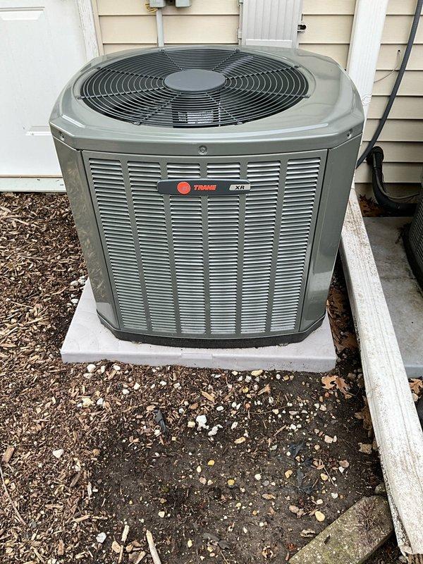 Completed comprehensive tune-up and preventive maintenance on two residential Trane XR air conditioning systems, both over two years old. Performed full system inspection including condenser unit evaluation, refrigerant level check, electrical connection testing, coil cleaning, and operational performance verification. All systems found to be operating within manufacturer specifications with no immediate repairs required; documented equipment condition with photographic records for maintenance history.
