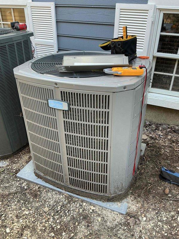 Completed comprehensive BFMA tune-up service on two commercial air conditioning units aged 4 and 6 years. Performed standard preventive maintenance procedures including inspection of condenser units, verification of refrigerant levels, electrical component testing, and air filter assessment. Both systems were found to be operating within normal parameters, with filters showing typical dirt accumulation consistent with regular use; documented equipment condition with photographic records for maintenance history files.