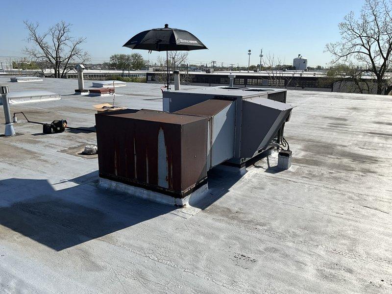 Completed comprehensive BFMA tune-up service on two commercial rooftop units aged 19 and 29 years. Performed filter changes on both RTU systems and conducted full AC service maintenance including inspection of evaporator coils, which showed significant dirt and debris accumulation affecting airflow efficiency. Cleaned coil assemblies, checked electrical connections, verified drip pan condition, and ensured all mechanical components were operating within manufacturer specifications. Both units returned to proper operational status with improved airflow and system efficiency.