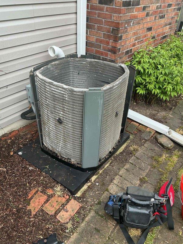 Completed comprehensive BFMA tune-up service on 10-year-old residential air conditioning system during scheduled morning appointment. Performed full system inspection of outdoor condensing unit, including electrical diagnostics using clamp meter to verify proper amperage draw and electrical performance. Conducted standard preventive maintenance procedures to ensure optimal system operation and efficiency for the cooling season.