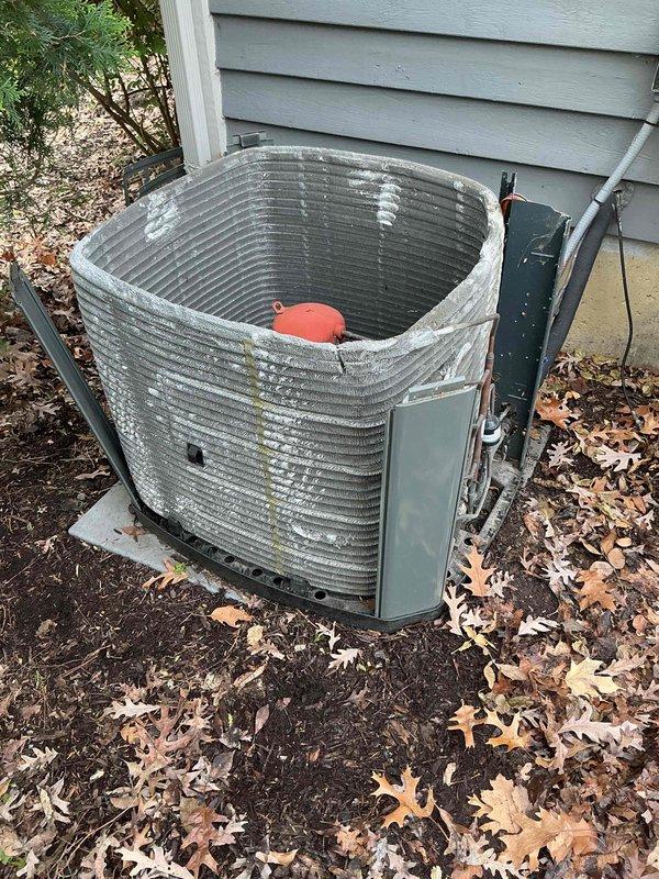 Completed comprehensive BFMA tune-up service on 10-year-old Trane outdoor condensing unit. Performed standard maintenance protocol including inspection of condenser coils, fan motor operation, refrigerant levels, electrical connections, and overall system performance. Unit found to be operating within normal parameters; all components cleaned, tested, and verified for proper seasonal operation.