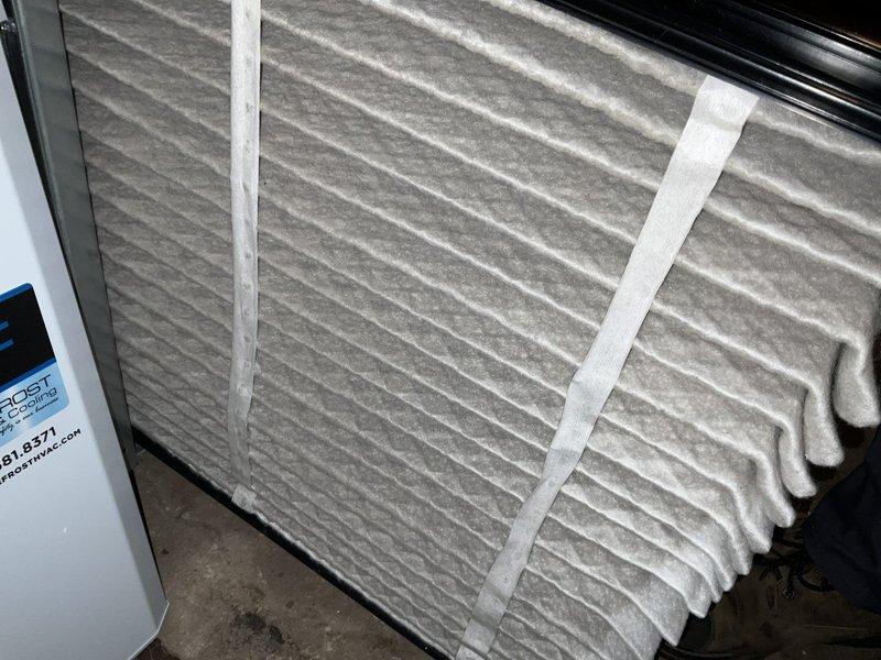 Completed comprehensive BFMA tune-up service on 25+ year old air conditioning system during afternoon appointment window. Performed standard preventive maintenance protocol including air filter replacement, condenser coil inspection, and refrigerant line assessment. Unit operational upon completion with all components functioning within normal parameters for equipment of this age.