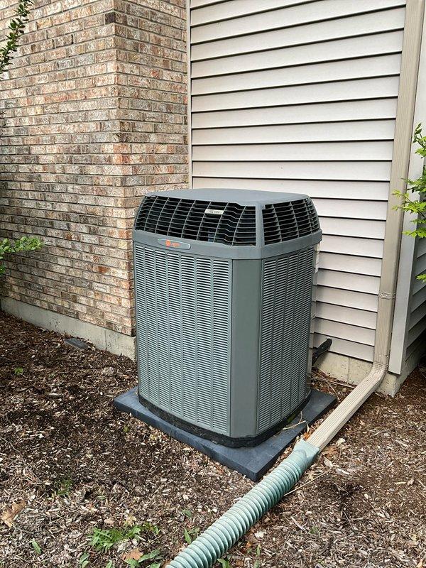 Completed comprehensive BFMA tune-up on 15-year-old residential air conditioning system. Performed full inspection of outdoor condenser unit, including examination of cooling coils, refrigerant line connections, electrical components, and overall unit condition. Verified proper installation on pad, assessed condenser fins for cleanliness and damage, and confirmed adequate clearance from surrounding structure for optimal airflow and system performance.