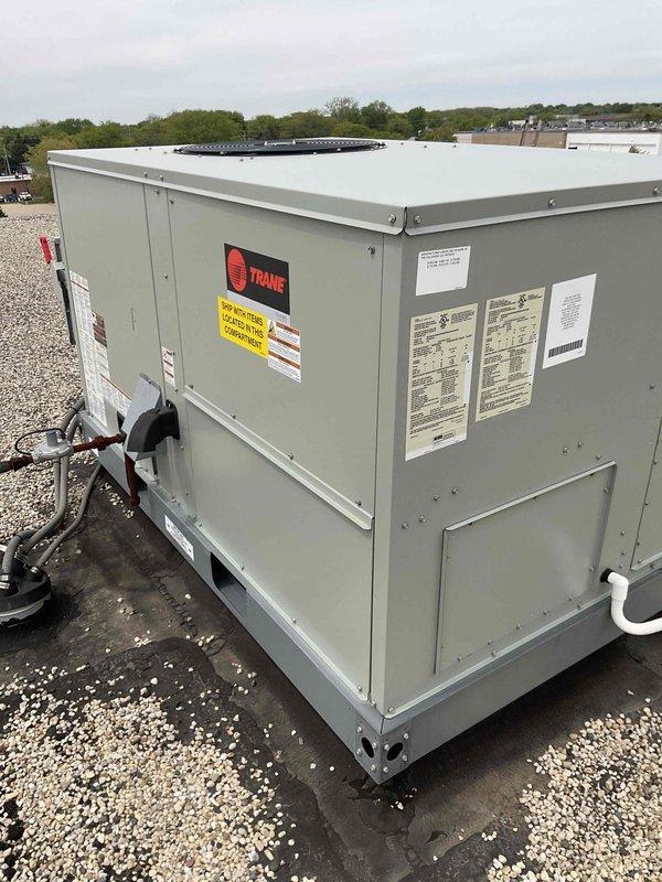 Completed scheduled BFMA preventive maintenance tune-up on three rooftop units at commercial facility. Performed comprehensive inspection and service on all RTU systems including Trane and Siemens equipment, verified operational status of compressors, condensers, and electrical disconnects, checked refrigerant levels, inspected condenser coils and fan assemblies, tested all safety controls and electrical connections, and documented equipment conditions with photographic records. All units found to be in proper working order with no immediate repairs required.