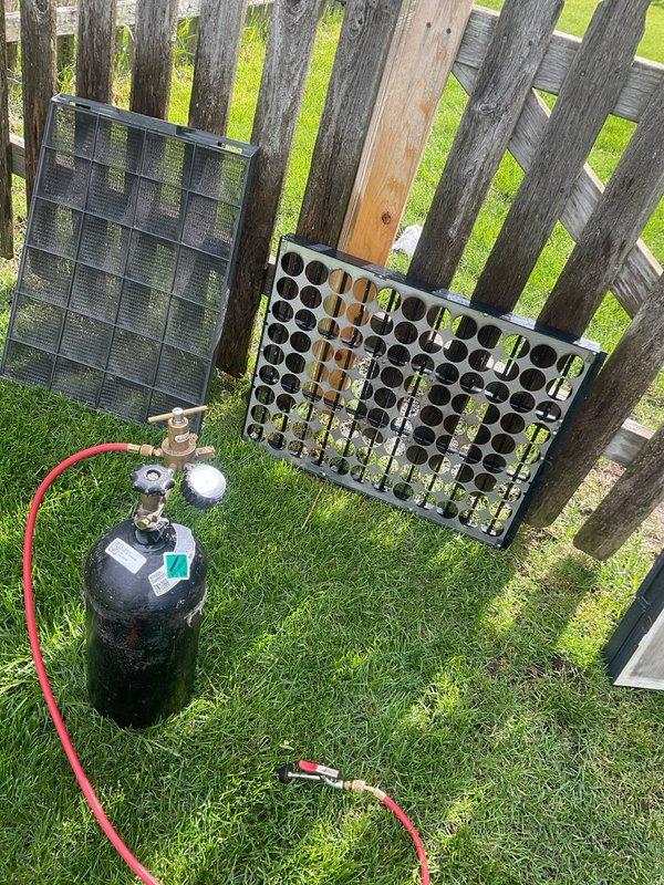 Returned to property to perform blower wheel and electronic air cleaner maintenance as requested. Removed heavily soiled EAC cells showing significant dust and debris accumulation, cleaned filters thoroughly, and reinstalled components. Performed system diagnostic to verify proper airflow and operation following cleaning, with unit now operating within normal parameters.