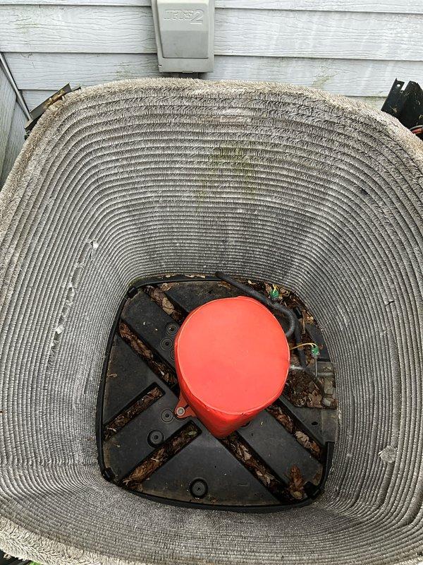 Completed BFMA preventative maintenance tune-up on outdoor air conditioning system. Performed comprehensive inspection of condenser unit, electrical components, and capacitor, noting visible corrosion on capacitor housing and motor mount assembly consistent with outdoor exposure. Discussed customer concern regarding loose flue cap on roof requiring attention.
