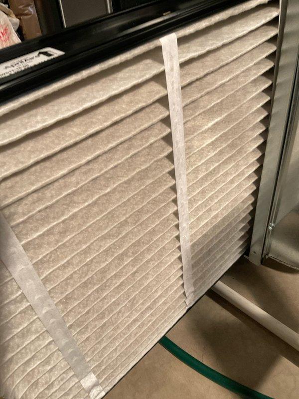 Completed comprehensive BFMA tune-up service on residential air conditioning system with equipment over 3 years old, scheduled for after 3PM arrival as requested. Performed standard AC maintenance protocol including system inspection, cleaning, and testing of all components to ensure optimal performance. Replaced air filters with new pleated filters as part of routine maintenance to maintain proper airflow and indoor air quality.