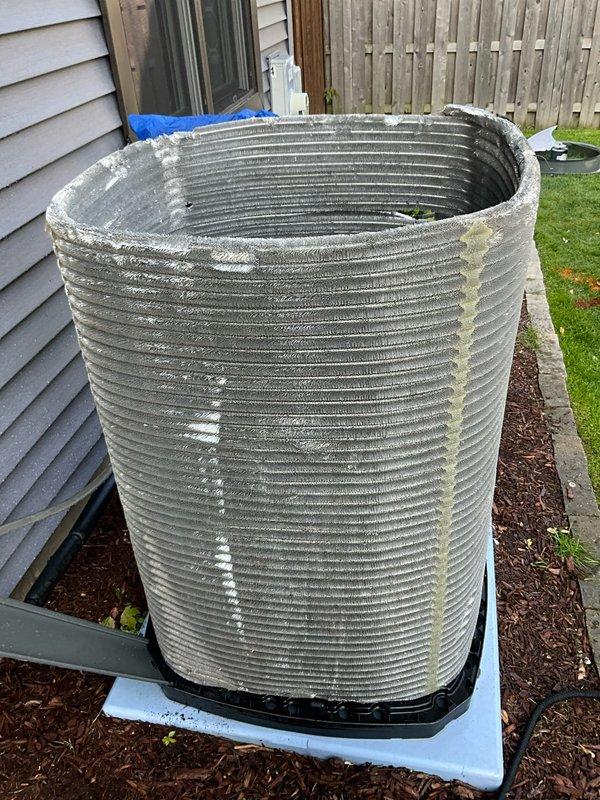 Completed comprehensive BFMA tune-up on residential HVAC system including one air conditioning unit, one furnace, and humidifier. Serviced Rheem 50-gallon natural gas water heater (Model XC50T08HF2QUD, manufactured September 2015, 40,000 BTU input) and performed maintenance on outdoor condensing unit which showed moderate coil deterioration with mineral deposits and corrosion on fins requiring documentation. All equipment operational upon departure with furnace tested per customer acknowledgment.
